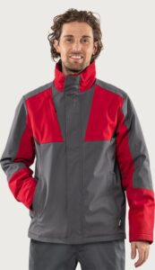 Fristads Softshell vinterjacka stretch 4931 GSW – Grå/Röd (866)