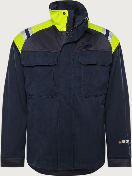 Fristads Flamestat jacka 4965 MFA – Marinblå/Neongul (556)