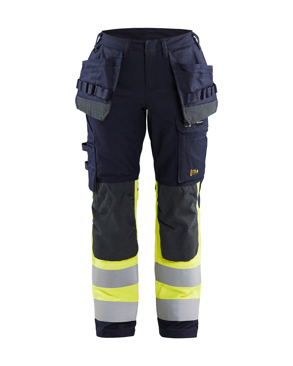 Blåkläder 7185-1512 Byxa Multinorm Inherent Stretch Dam – Marinblå/Varselgul