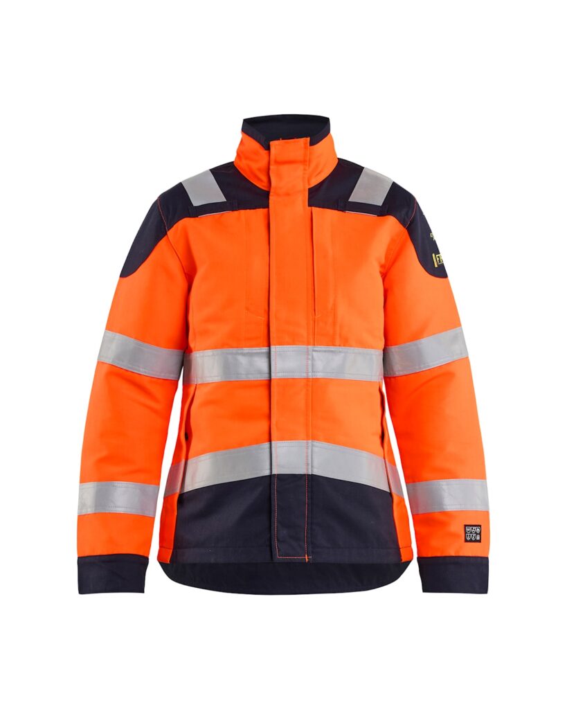 Blåkläder 4969-1524 Jacka Multinorm Inherent Dam – Varselorange/Marinblå