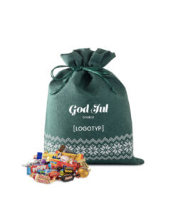 Julsäck Grön Stor med eget tryck