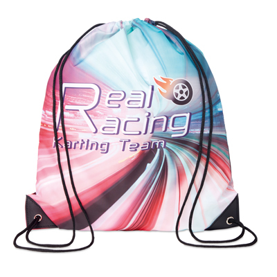 Gymnastikpåse i 210D polyester med PU-hörn