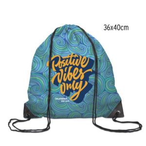 Gymnastikpåse i 210D polyester med PU-hörn