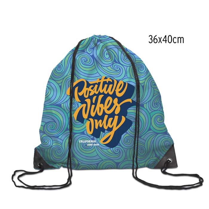 Gymnastikpåse i 210D polyester med PU-hörn
