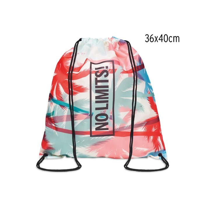 Gymnastikpåse i 210D polyester utan PU-hörn