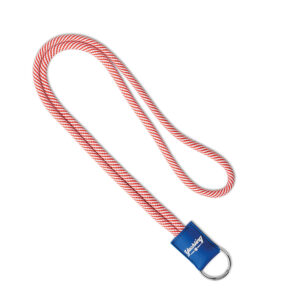 2-färgat nyckelband av polyester med PVC-märke