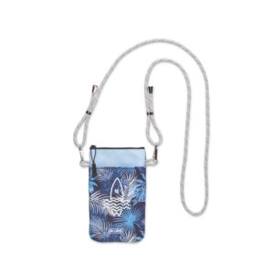 Vadderad Crossbody telefonväska med 2-färgad justerbart band (11x18,5cm)