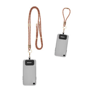 2-i-1 crossbody 2-tone telefonhållare och handledsrem