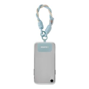 2-färgad flätad telefonhållare med ditt designade märke och 2 karbinhakar