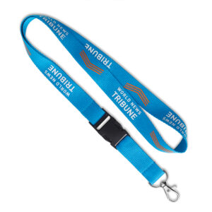 Delbart nyckelband i polyester med pantone-matchat screentryck