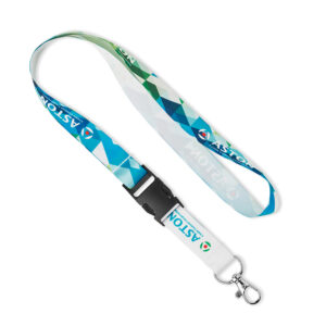 Delbart nyckelband med sublimering i satin
