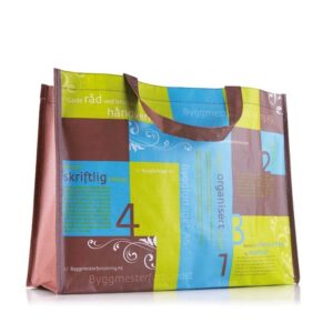 Horisontell laminerad shoppingkasse (36 x 32 x 12 cm)