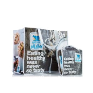 Horisontell Shoppingkasse (hopvikbar): 40x35x20cm