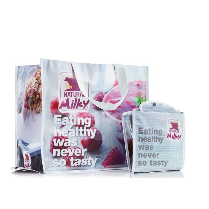 Horisontell Shoppingkasse (hopvikbar): 40x35x20cm