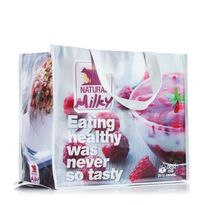 Horisontell Shoppingkasse (hopvikbar): 40x35x20cm