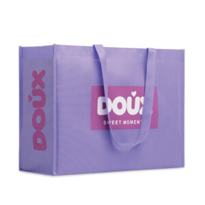 Horisontell shoppingkasse av PP-nonwoven, 80 g/m² (42 x 32 x 16 cm)