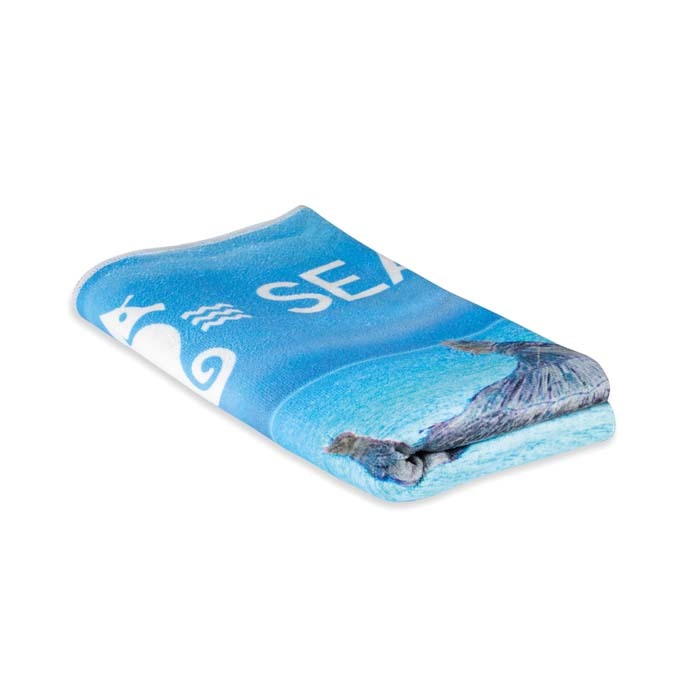 Strandhandduk i mikrofiber – fullfärgstryck