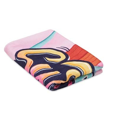 Handduk i polycotton – fullfärgstryck