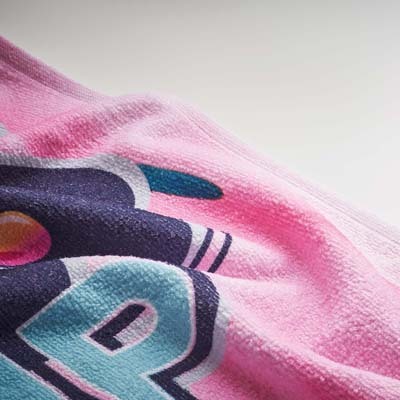 Handduk i polycotton – fullfärgstryck