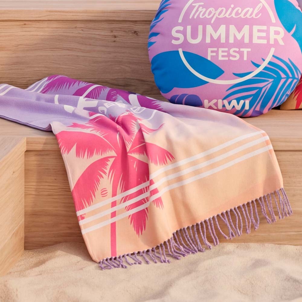 Lätt hammamhandduk – fullfärgstryck