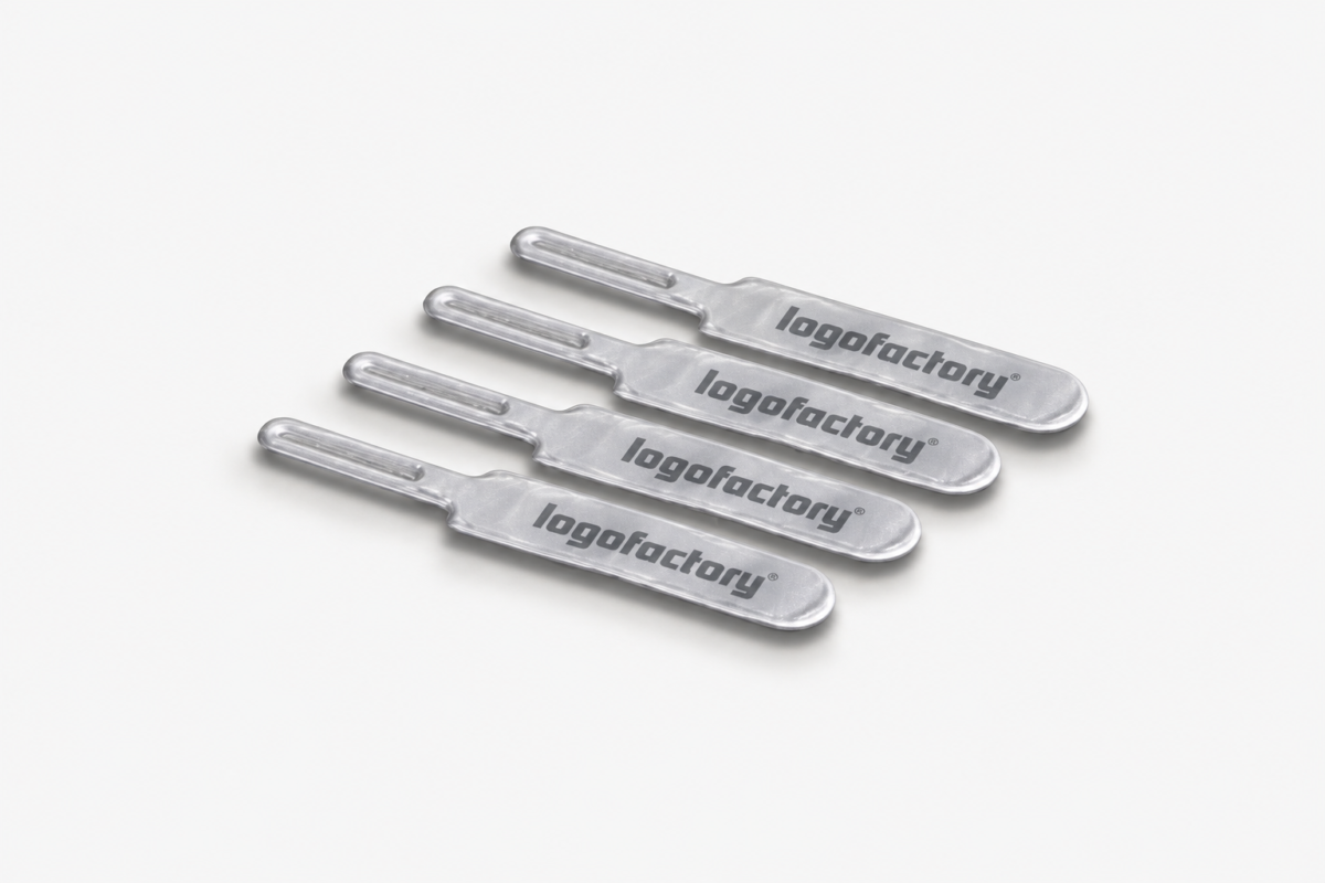 Reflex zip tag med egen logga