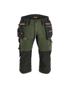 Blåkläder 1977-1149 STRIKER Piratbyxa Stretch – Skogsgrön/Rost