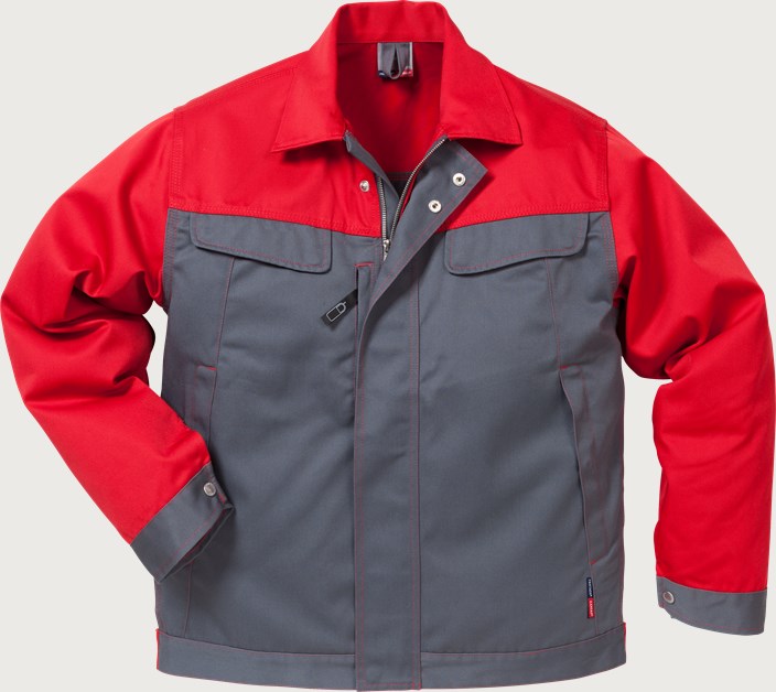 Fristads Kansas Icon Jacka 4857 LUXE – Grå/Röd (866)