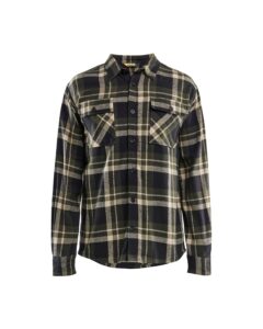 Blåkläder 3288-1168 Flanellskjorta – Skogsgrön/Svart
