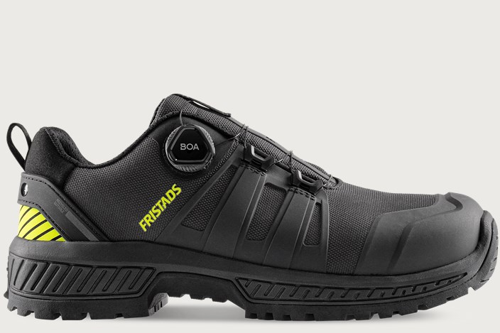 Fristads Fristads ComfortStep skyddssko S3S Low – Antracitgrå/Neongul (897)