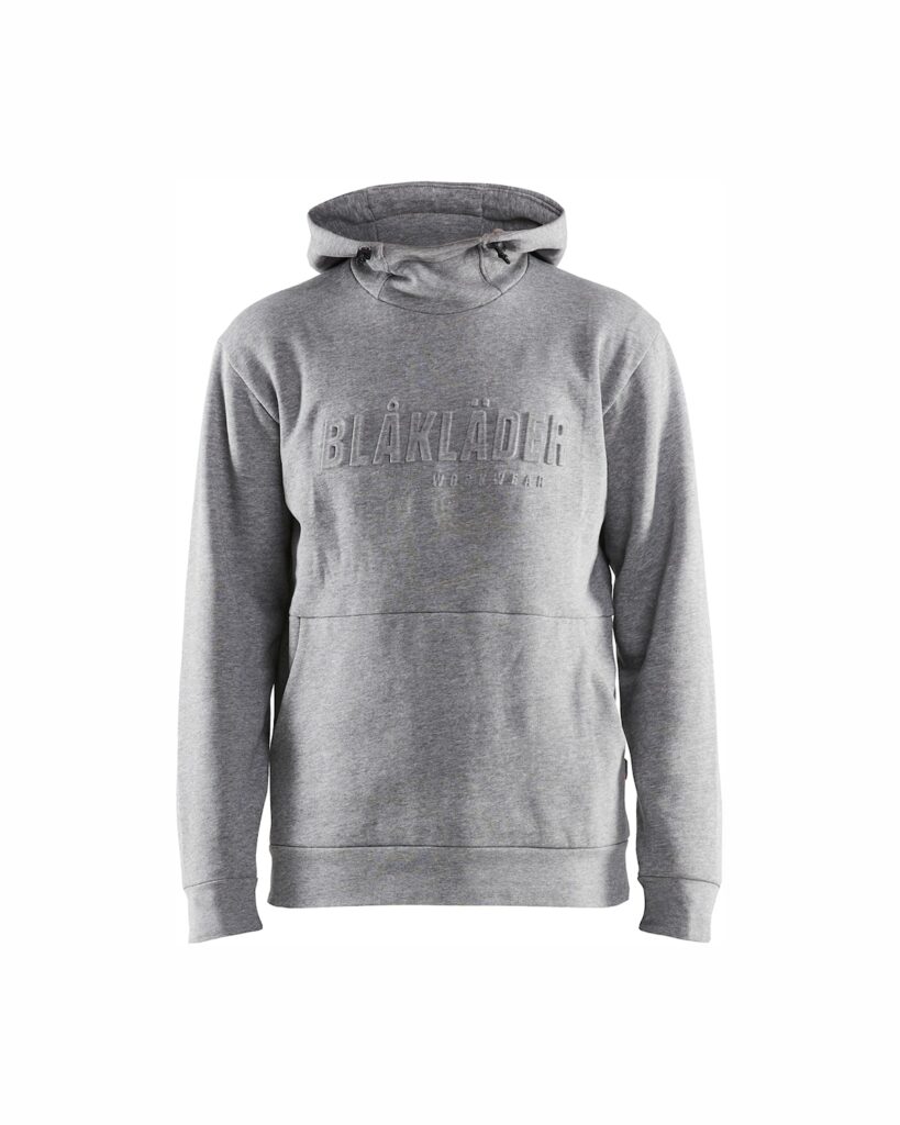 Blåkläder 3530-1157 Huvtröja 3D – Gråmelerad