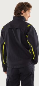 Fristads Flamestat stretchjacka 4180 FSS – Mörk marinblå/Neongul (557)