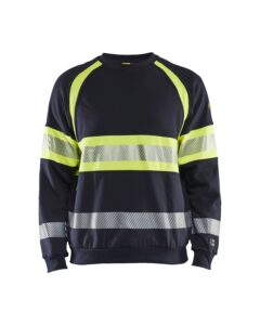 Blåkläder 3459-1762 Sweatshirt Multinorm Inherent – Marinblå/Varselgul
