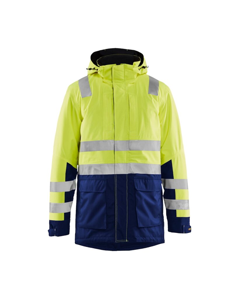 Blåkläder 4495-1987 Parkas Vinter Varsel – Varselgul/Marinblå