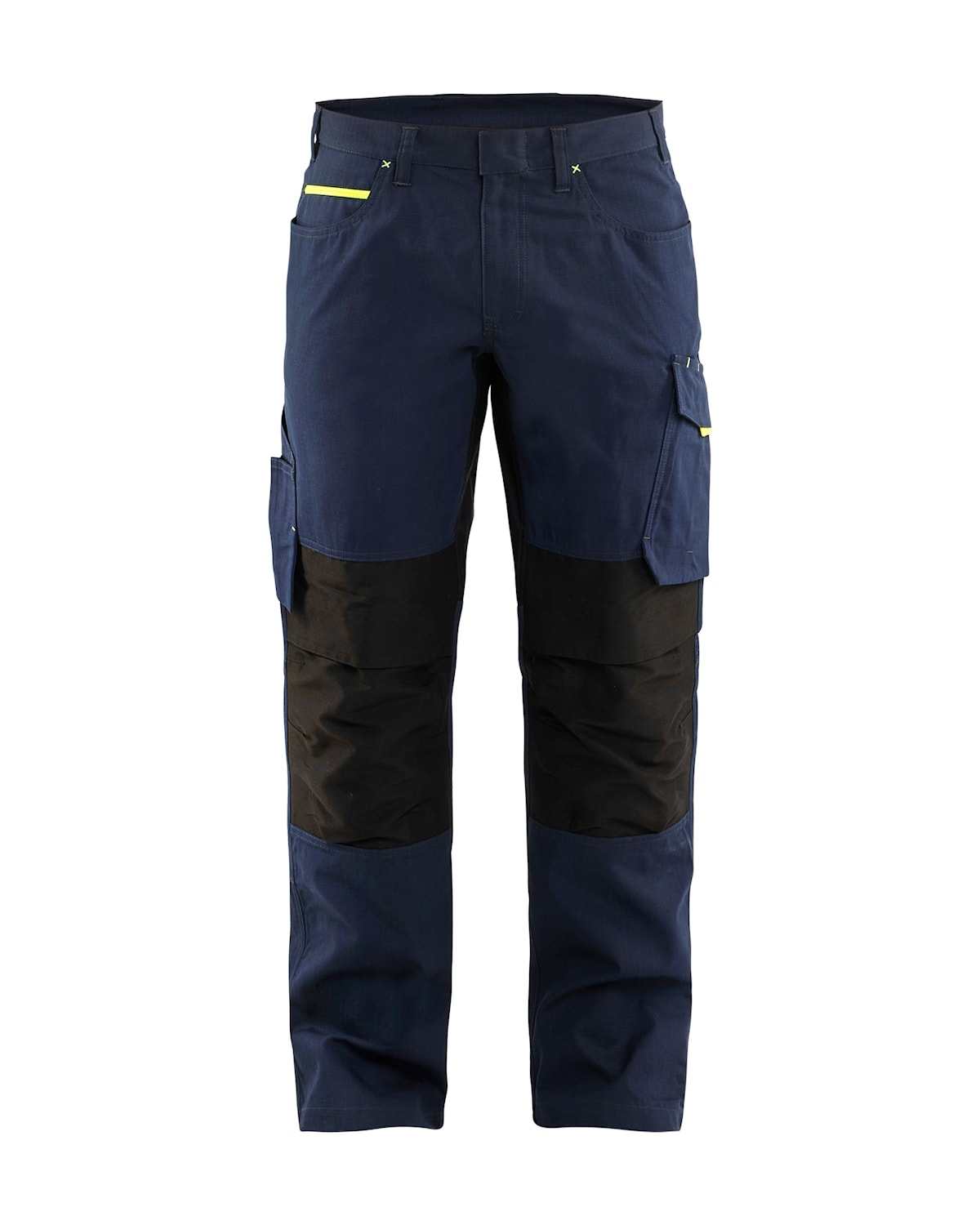 Blåkläder 1495-1330 Servicebyxa Stretch – Mörk marinblå/varselgul