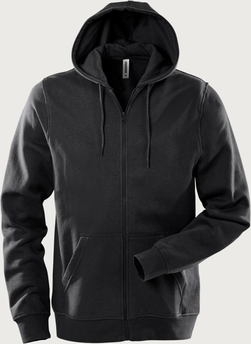 Fristads Acode sweatshirt-jacka med huva 1736 SWB – Svart (940)