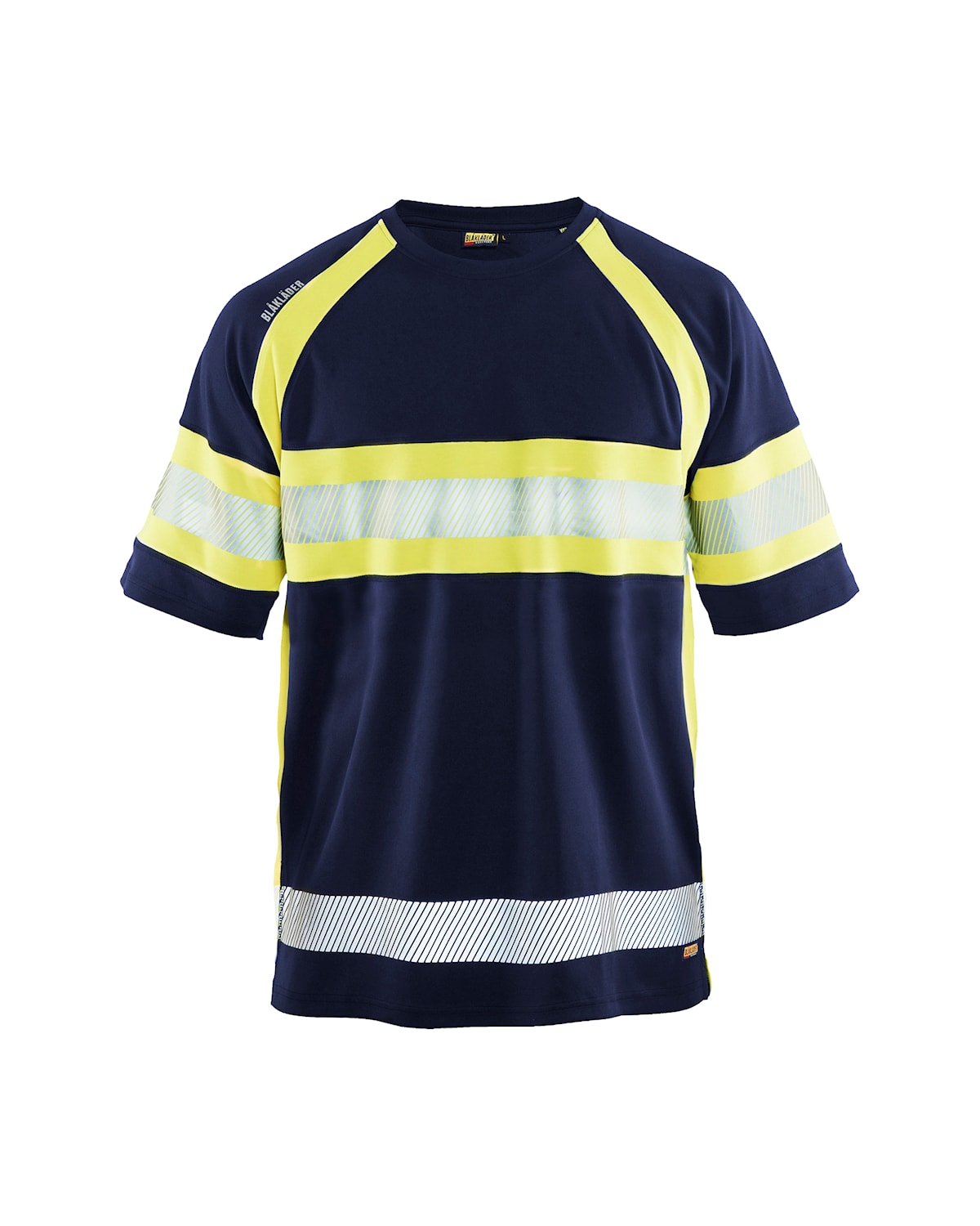 Blåkläder 3337-1051 UV-skyddad varsel-T-shirt – Marinblå/Varselgul