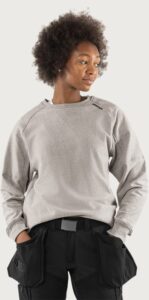 Fristads Green sweatshirt Close the loop 7850 CLS – Ljusgrå (910)