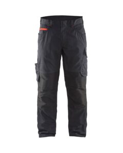 Blåkläder 1495-1330 Servicebyxa Stretch – Svart/Röd