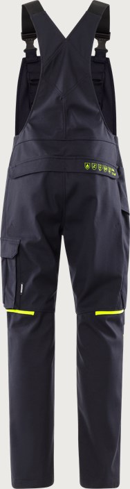 Fristads Flamestat hängslebyxa stretch 1180 FSS – Mörk marinblå/Neongul (557)