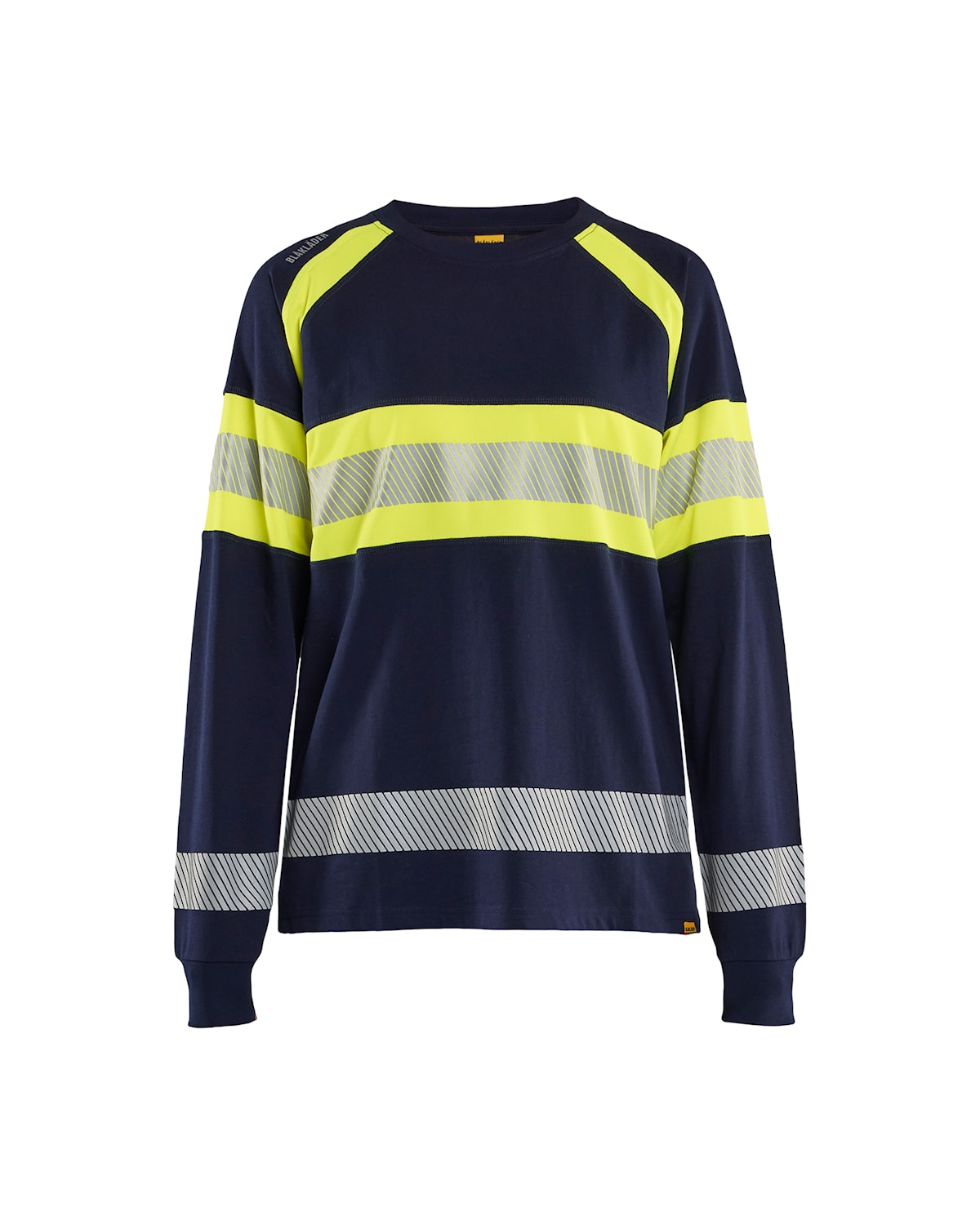 Blåkläder 3610-1030 Långärmad T-shirt Varsel Dam – Marinblå/Varselgul