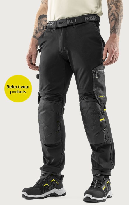 Fristads Flex hantverkarbyxa stretch 2800 GSTT – Svart (940)