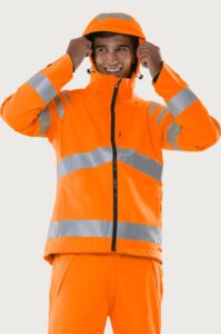 Fristads Varsel Green skaljacka stretch 4680 GLPS, klass 3 – Varsel Orange (230)