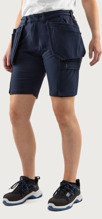 Fristads Hantverkarshorts stretch 2601 GLWS, dam – Mörk marinblå (544)