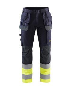 Blåkläder 1487-1512 Byxa Multinorm Inherent Stretch – Marinblå/Varselgul