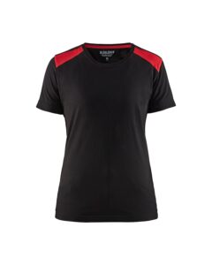 Blåkläder 3479-1042 T-shirt Dam – Svart/Röd