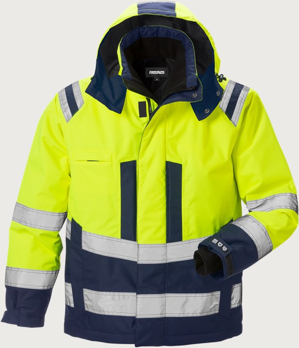 Fristads Varsel Airtech® Vinterjacka 4035 GTT, klass 3 – Varsel Gul/Marinblå (171)