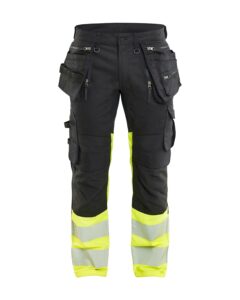 Blåkläder 1130-1149 Varselbyxa Stretch – Svart/Varselgul