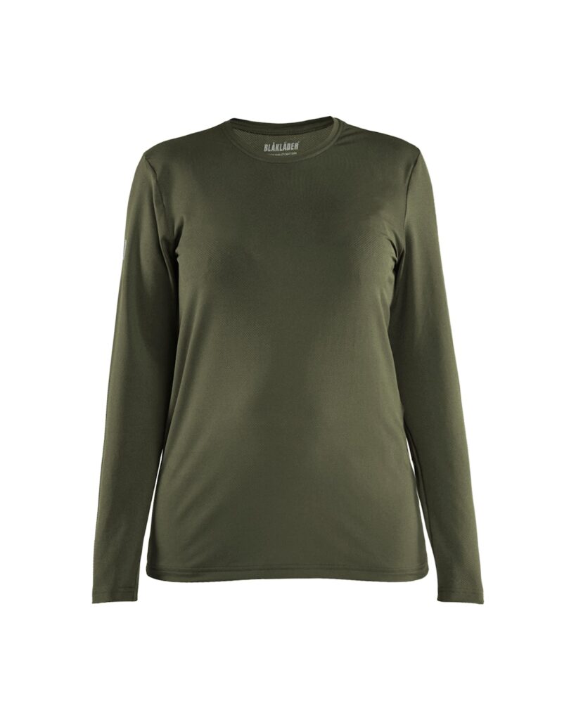 Blåkläder 3427-1126 UV-skyddad långärmad funktions-t-shirt Dam – Skogsgrön