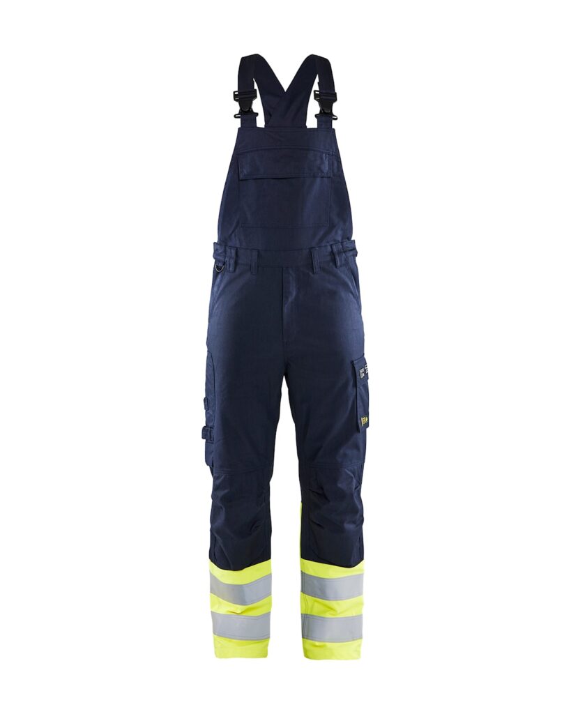 Blåkläder 2605-1519 Hängselbyxa Inherent Steel – Marinblå/Varselgul