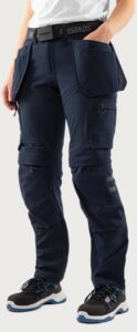 Fristads Hantverkarbyxa stretch 2599 GLWS, dam – Mörk marinblå (544)